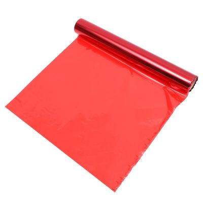 BCOATH 40cm Wide Red Flower Wrapping Cellophane Roll, Decorative Floral Packing Film for Bouquet Wrap, Practical Craft Wrapping Paper for Florists and Events