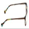 Calabria Avondale Rectangular Eyeglasses | Trendy Designer Acetate Frames for Women | Professional Eyewear with Reading Glasses | Magnification Strength +0.75 | Rainbow Teal Tortoise view 3