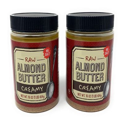 2 Packs TJss Almond Butter Raw Creamy Unsalted 16 Oz
