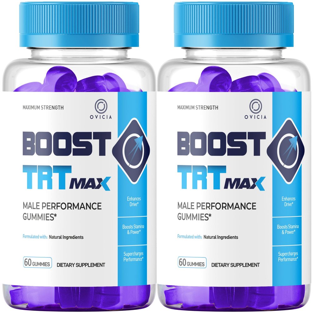 (2 Pack) Boost TRT Max Gummies - Official BoostTRT Max Gummys Advanced Premium Formula Support Maximum Strength, All Natural Ingredients Vitamin For Overall Health & Wellness, 120 Gummies For 2 Months
