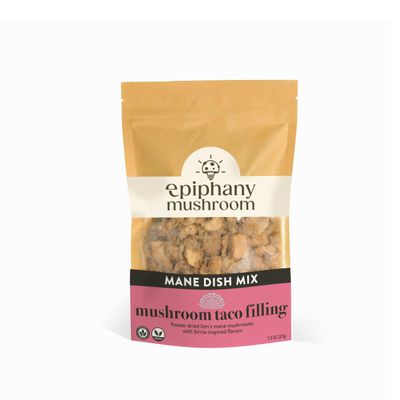 Epiphany Mushroom | Lion's Mane Taco Filling | Just Add Water | Real Ingredients | No Additives or Preservatives | Small Batch | Small 1.3oz