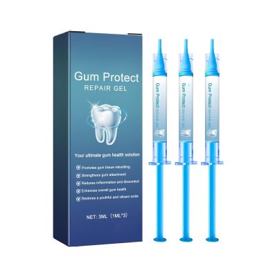Gum Protect Repair Gel, Gum Tissue Rebuilding and Strengthening, Reduces Inflammation, 3ml, 3 Pack