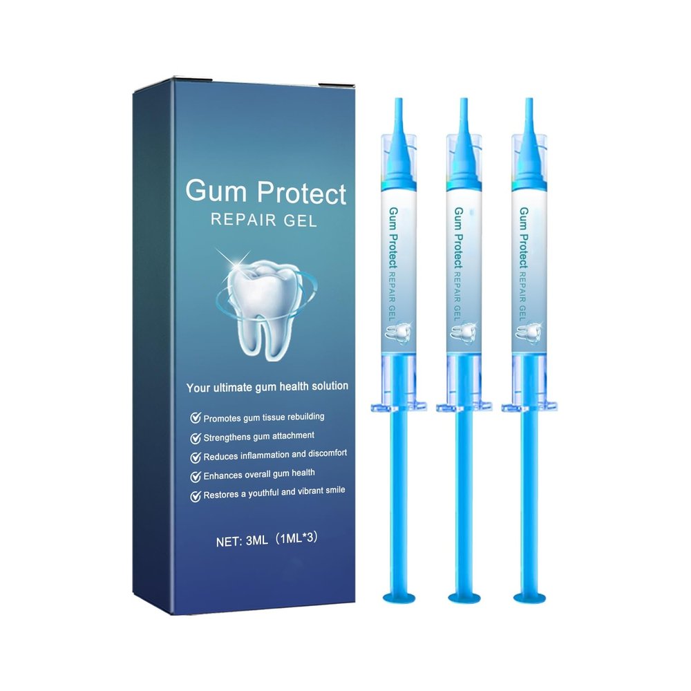 Gum Protect Repair Gel, Gum Tissue Rebuilding and Strengthening, Reduces Inflammation, 3ml, 3 Pack