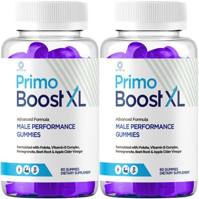 (2 Pack) Primo Boost XL Gummies - Official PrimoBoost XL Gummys Advanced Premium Formula Support Maximum Strength, All Natural Ingredients for Overall Health & Wellness, 120 Gummies for 2 Months