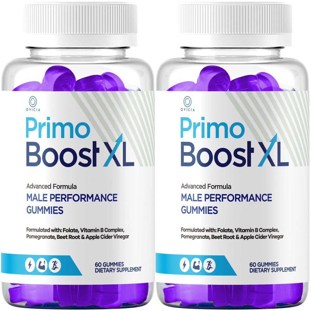 (2 Pack) Primo Boost XL Gummies - Official PrimoBoost XL Gummys Advanced Premium Formula Support Maximum Strength, All Natural Ingredients for Overall Health & Wellness, 120 Gummies for 2 Months