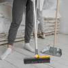 TIDTALEO Bathroom Floor Scrubber Brush with Long Handle, Dual-Function Hard Bristle Scrub and Stainless Steel Squeegee, Blue-Yellow Upgrade for Shower and Tile Cleaning view 4