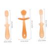 OUNONA Silicone Toothbrush 3pcs, Newborn Tongue Cleaner and Oral Care Brush, Soft Mouth Cleaner for Teeth and Tongue Hygiene view 2