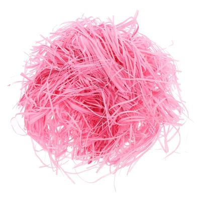 balacoo Pink Raffia Crinkle Cut Shredded Paper Filler for Boxes and Baskets, 200g Pack, Decorative Packaging Grass Confetti for Valentines Day, Party, and Craft Wrapping