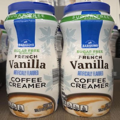 Barissimo The Coffee Experts Sugar Free French Vanilla Coffee Creamer 10.2oz 289g (Two Bottles)