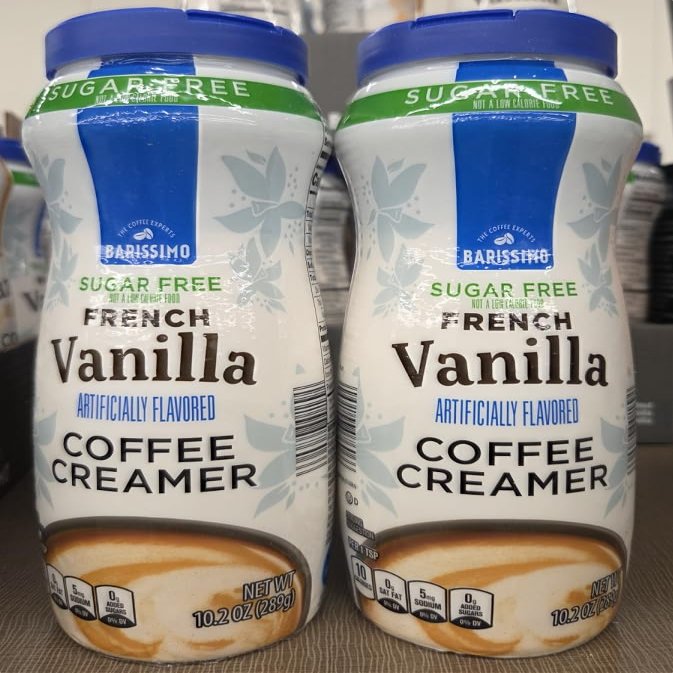 Barissimo The Coffee Experts Sugar Free French Vanilla Coffee Creamer 10.2oz 289g (Two Bottles)
