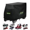 MKNQUVG Mobility Scooter Cover for Freerider USA Luggie Standard, 420D Waterproof Outdoor Electric Scooter Cover for 3/4 Wheel Scooters, All Weather Protection with Windproof Buckle,B view 1