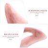 Housoutil Resin Beeswax Guasha Scraping Tool Crescent Shaped Massage Board for Neck Back Whole Body Massager Acupuncture Therapy Facial and Muscle Relaxation view 3