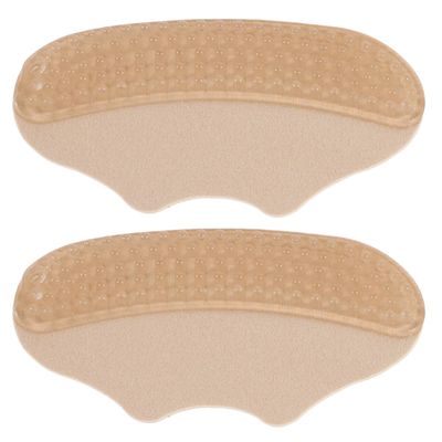 Didiseaon High Heel Cushion Inserts Gel Heel Pads Soft Silicone Anti-Slip for Women Adjustable Cut-to-Size Nude Color Preventing Blisters and Slipping