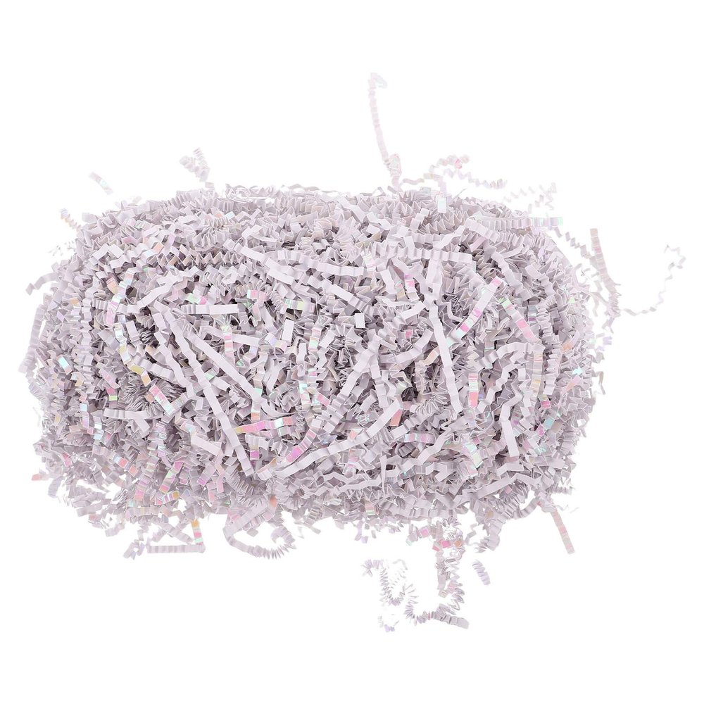 COHEALI White Crinkle Paper Raffia Grass Filler 100g Bag for Bridesmaid Boxes Wedding Party Present Packaging Natural Shredded Paper Basket Stuffing Decoration