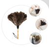 Angoily Long Handled Car Duster with Wooden Handle, Anti-Slip Grip Dust Remover for Home and Interior Cleaning, Gentle Plume Duster for Furniture and Cobweb Removal view 3