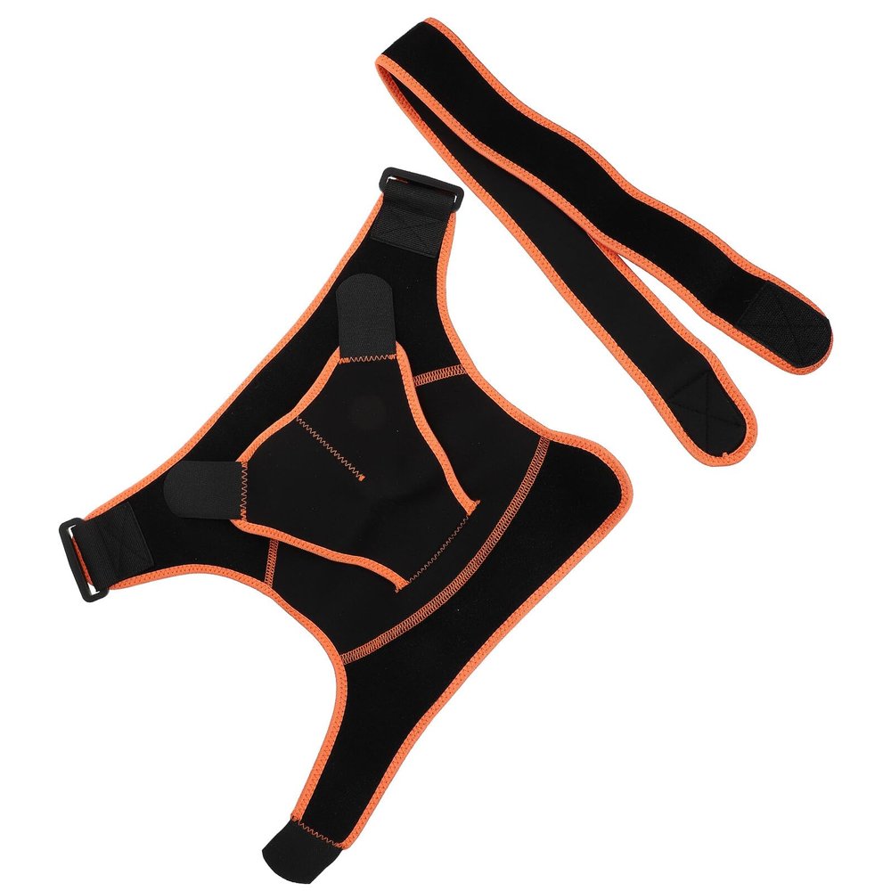 HINTRMENT Adjustable Shoulder Support Strap for Sports and Injury Black Elastic Shoulder Brace with Compression and Fixing Function Suitable for Rotator Cuff