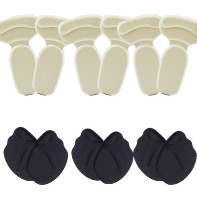 12 PCS Anti-Slip Heel Liners Soft Cushion Heel Protector Pads for Women Men Shoes,Ultra Soothing Heel Pads for Shoes,Shoe Inserts for Women (C)