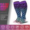 bropite 3/4 Pairs Plus Size Compression Socks for Women & Men 20-30 mmhg-Extra Wide Calf Support Socks for Medical,Running view 2