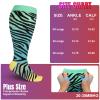 bropite 3/4 Pairs Plus Size Compression Socks for Women & Men 20-30 mmhg-Extra Wide Calf Support Socks for Medical,Running view 3