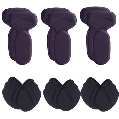 12 PCS Anti-Slip Heel Liners Soft Cushion Heel Protector Pads for Women Men Shoes,Ultra Soothing Heel Pads for Shoes,Shoe Inserts for Women (A)
