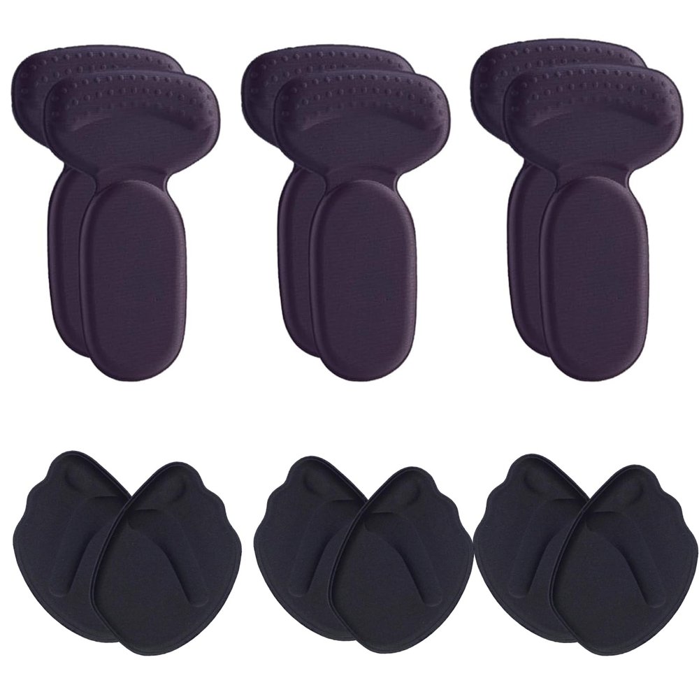 12 PCS Anti-Slip Heel Liners Soft Cushion Heel Protector Pads for Women Men Shoes,Ultra Soothing Heel Pads for Shoes,Shoe Inserts for Women (A)
