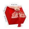 VILLFUL Chinese Style Wedding Candy Boxes Party Favor Boxes with Red Tassel 20pcs Paper Packaging for Chinese Banquet Wedding Celebration view 2