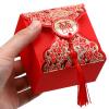 VILLFUL Chinese Style Wedding Candy Boxes Party Favor Boxes with Red Tassel 20pcs Paper Packaging for Chinese Banquet Wedding Celebration view 3