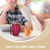 SOESFOUFU Elderly Care Spill-proof Cup with Straw and Lid, 250ml Non-spill Feeding Cup for Seniors and Disabled Adults, Anti-choke Nursing Drinking Aid for Bedridden Patients view 3