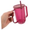 SOESFOUFU Elderly Care Spill-proof Cup with Straw and Lid, 250ml Non-spill Feeding Cup for Seniors and Disabled Adults, Anti-choke Nursing Drinking Aid for Bedridden Patients view 4