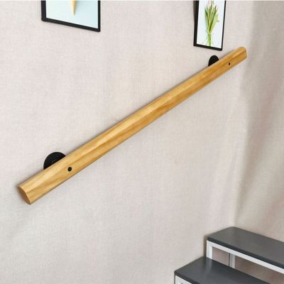 1-20 Ft il Kit - Anti-Slip Wooden Stair il for Kids & Elderly Safety Banister Grab Rail for Home Villa Loft Corridor (9 Ft / 270 Cm)