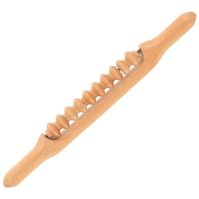 Ciieeo Wooden Gua Sha Massage Stick Scraping Roller for Full Body Therapy, Handheld Muscle Roller Massaging Bar for Fascia Care and Comfort, Household Wellness Tool