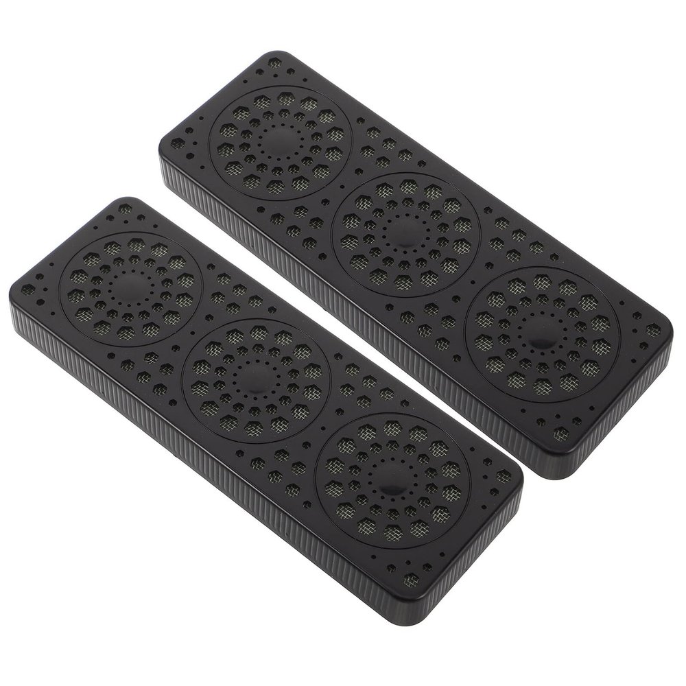 VICASKY Large Rectangular Cigar Humidor Box 2pcs Cigar Humidifier Tray Humidity Regulator and Desktop Storage Maintenance