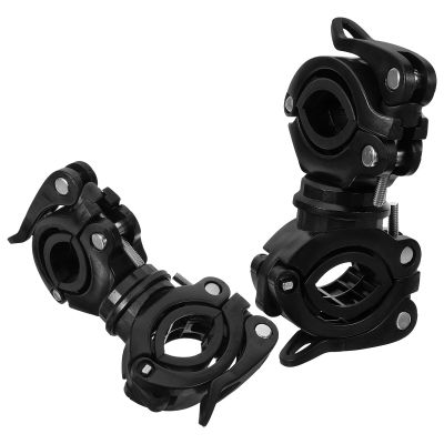 PERSELOSO 2pcs 360 Rotatable Cane Holder Crutch Mount Adjustable Mobility Scooter Wheelchair Support Stand Portable Cane Organizer for Elderly Users