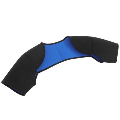HAKIDZEL 2pcs Unisex Double Shoulder Support Brace Black M for Sports Weightlifting Basketball Night Time Shoulder Warming Sleeve Breathable Compression Pad for Men and Women