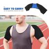 HAKIDZEL 2pcs Unisex Double Shoulder Support Brace Black M for Sports Weightlifting Basketball Night Time Shoulder Warming Sleeve Breathable Compression Pad for Men and Women view 3