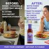 FODY FOOD CO Ketchup 3 Pack Keto Ketchup for Low Fodmap Foods Healthy and Low Sugar Ketchp Low Calorie Ketchp Fody Ktchup with Plastic Bag Clip view 2