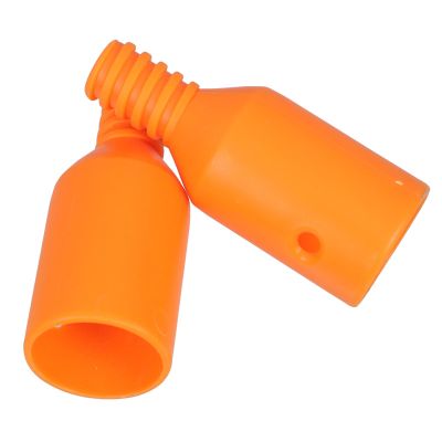 JEWEDECO 2pcs Threaded Tip Adapter for Broom and Mop Handle, Plastic Extension Handle Insert Replacement for Household Cleaning Tools, Threaded End Repair for Floor Sweeper Poles