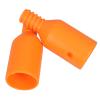 JEWEDECO 2pcs Threaded Tip Adapter for Broom and Mop Handle, Plastic Extension Handle Insert Replacement for Household Cleaning Tools, Threaded End Repair for Floor Sweeper Poles view 1