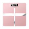 DOITOOL Digital Body Weight Scale USB Charging Home Weight Scale 26x26cm Rose Gold Cross Pattern Black Display for Household Use view 1