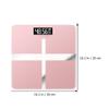 DOITOOL Digital Body Weight Scale USB Charging Home Weight Scale 26x26cm Rose Gold Cross Pattern Black Display for Household Use view 2