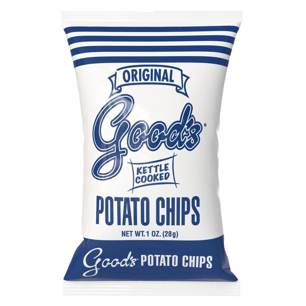 AmishTastes PA Dutch Good's Homestyle "Blue Bag" Potato Chips, 1 Oz. (Pack of 4)