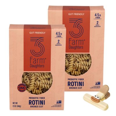 Three Farm Daughters Pasta Rotini 2 Pack High Fiber Pasta Three Farm Daughters Pasta Noodles 3 Farm Daughters Pasta Tri Color Rotini with Plastic a Random Item