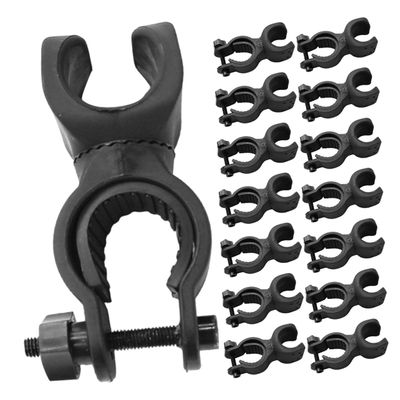 MAGICLULU 20pcs Universal Cane Holder Clamp for Drive Rollator Walker and Wheelchair Accessories, 360 Rotatable Flashlight Bracket for Mobility Scooters, Walking Stick and Crutch Mount