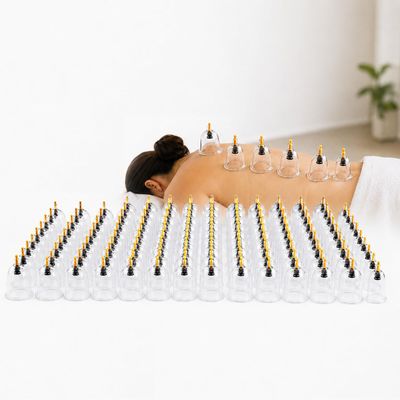 100 Pcs Cupping Cups Set Size B4 (Y4, U4) Resistant Strong Suction Premium Quality Wholesale Professional Hijama And Vacuum Suction Cups For Massage, Muscle Recovery & Circulation No Pump Not Silicone