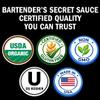 Bartenders Secret Sauce USDA Organic Demerara Syrup Rich Cocktail Syrup (16oz Bottle) Includes Cocktail Cherries (10.5oz), Ice Mold & Pump Handcrafted, Gluten-Free Perfect for Old Fashioneds, Tiki, Coffee & Desserts view 3
