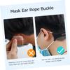 Angoily 3 Pcs Face Mask Extenders Ear Rope Buckle Strap Extension Buckles Long Dark Lanyard for Ear Protection Comfortable view 4