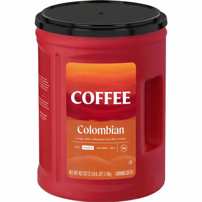 100% Colombian Ground Coffee, Medium Roast, 40.3 oz