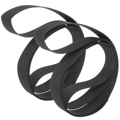 HAMPPLIES 2pcs Leg Training Belt and Foot Lifter Straps for Seniors Disabled Leg Lifting Auxiliary with Sturdy Black Material Suitable for Rehabilitation Mobility Aid at Home Or Hospital