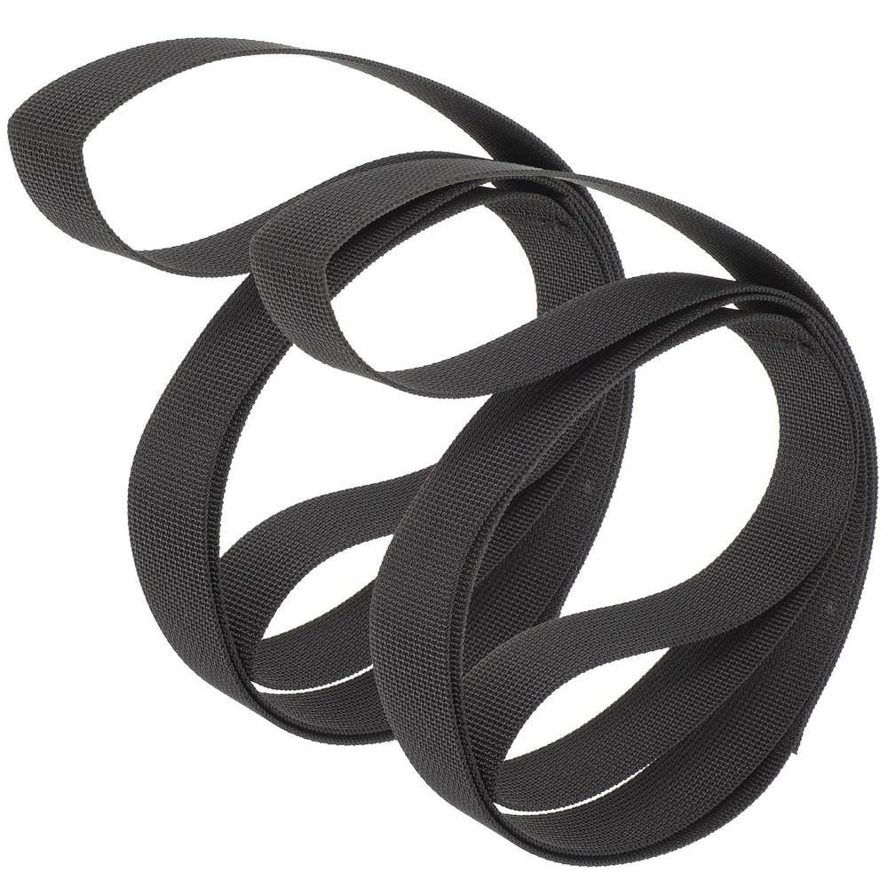 HAMPPLIES 2pcs Leg Training Belt and Foot Lifter Straps for Seniors Disabled Leg Lifting Auxiliary with Sturdy Black Material Suitable for Rehabilitation Mobility Aid at Home Or Hospital