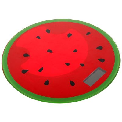 Artibetter Watermelon Digital Weight Balance Scale Portable Mini Body Weight Travel Scale for Home Use with Tempered Glass Surface